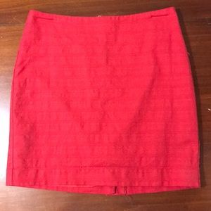 Banana Republic Red Mini Skirt
